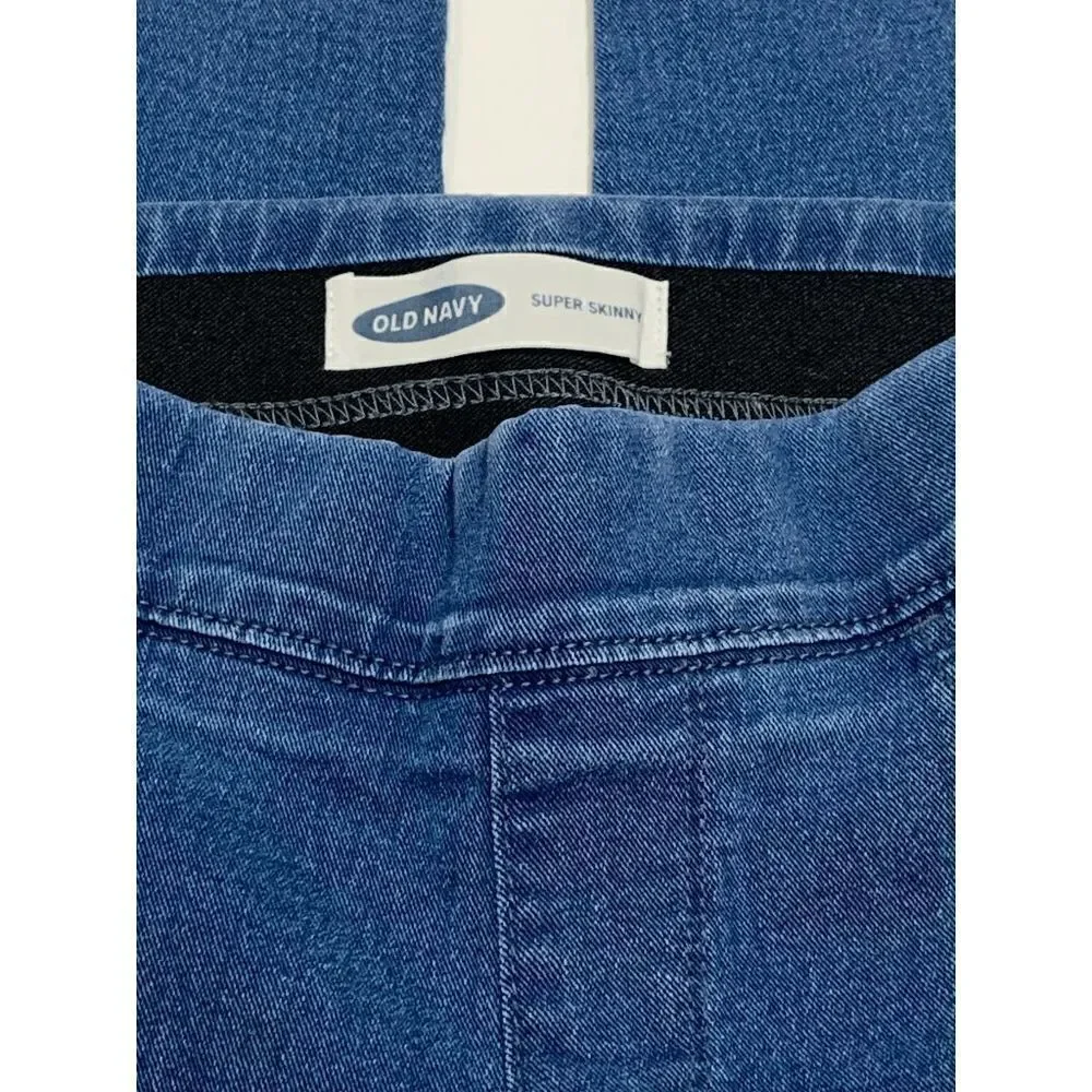 Old Navy Womens Denim Jeans Pull On Super Skinny Blue Size 4